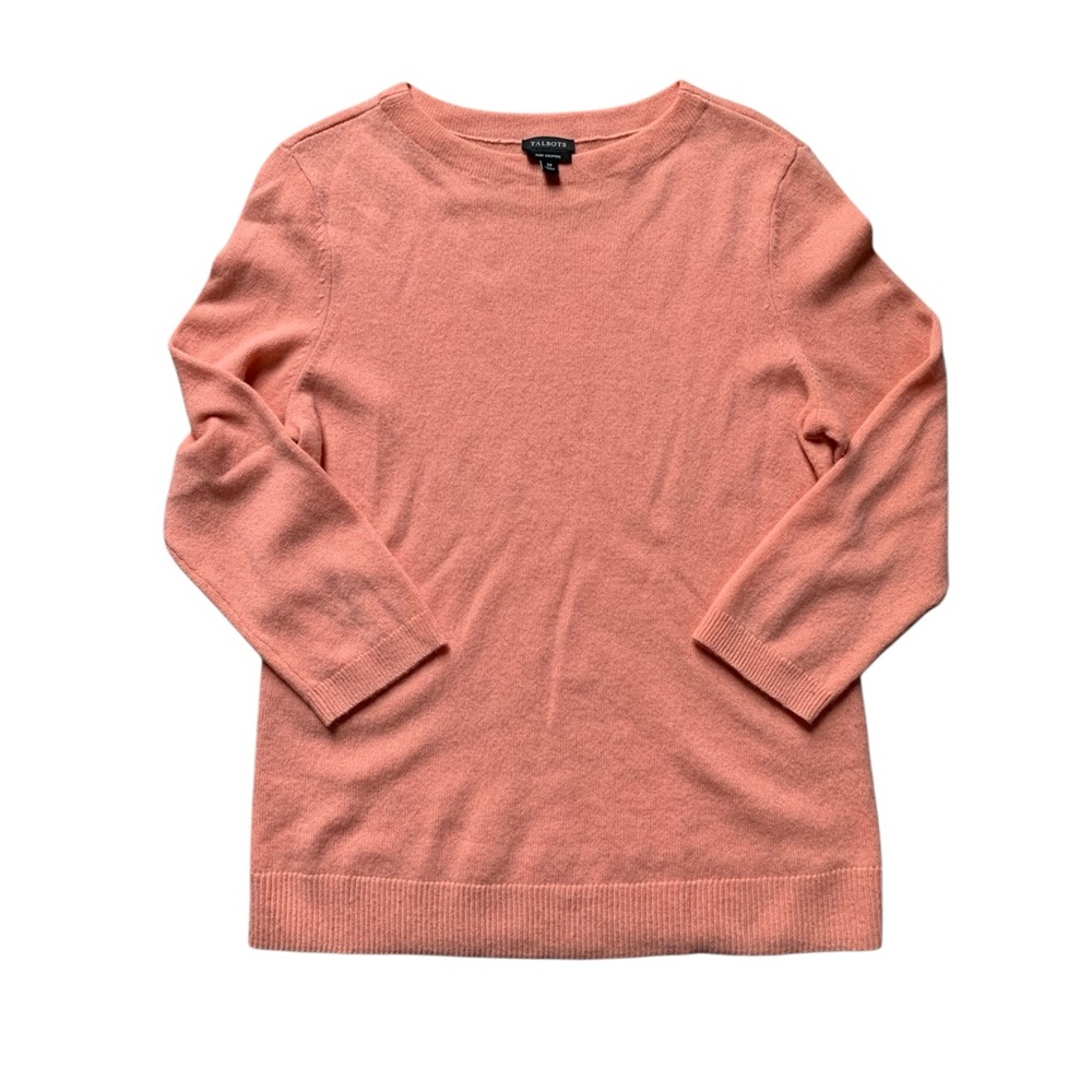 Talbots Women's Peach Cashmere Sweater M